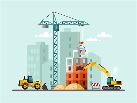 under construction cartoon graphic