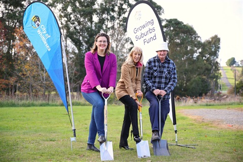 sod turn at whittlesea township park