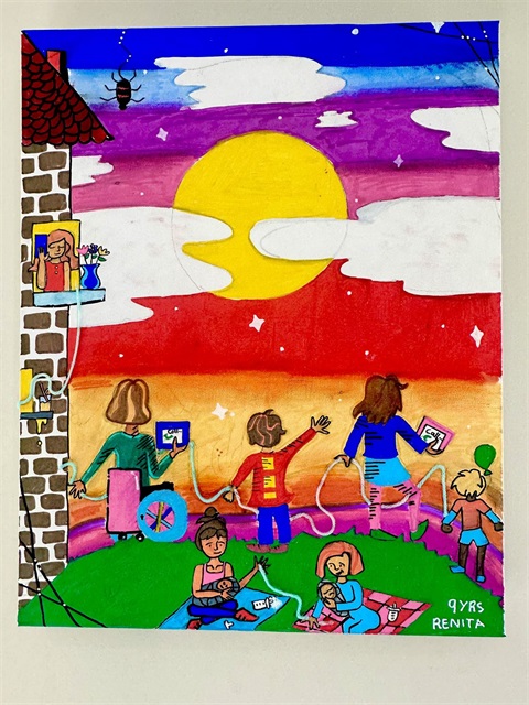 Artwork from My Web Galaxy by Renita, 2023 Youth Award