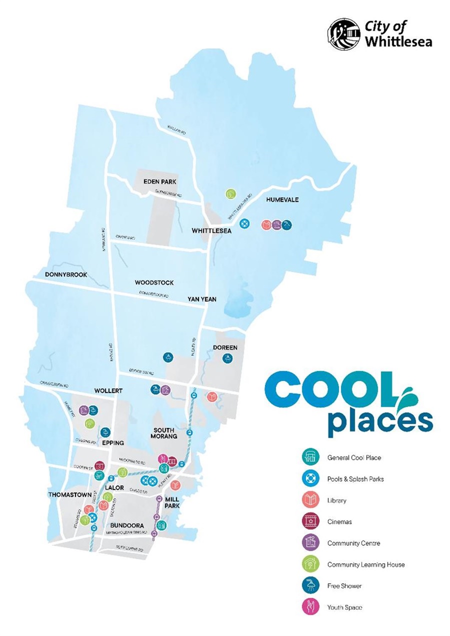 City of Whittlesea Cool Places Map